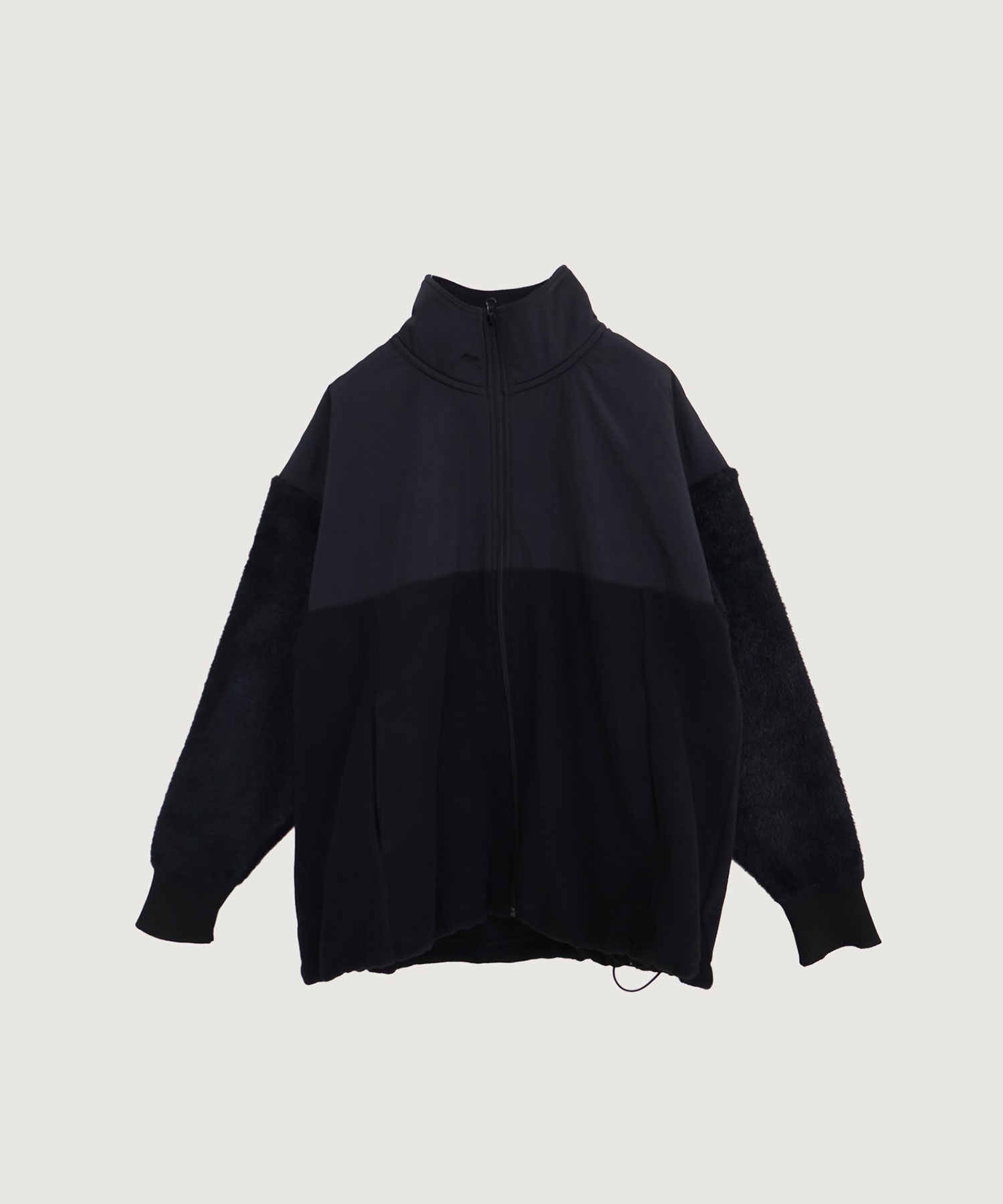 フリースドッキング スタンドカラー ブルゾン