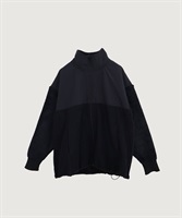 フリースドッキング スタンドカラー ブルゾン(クロ-F)