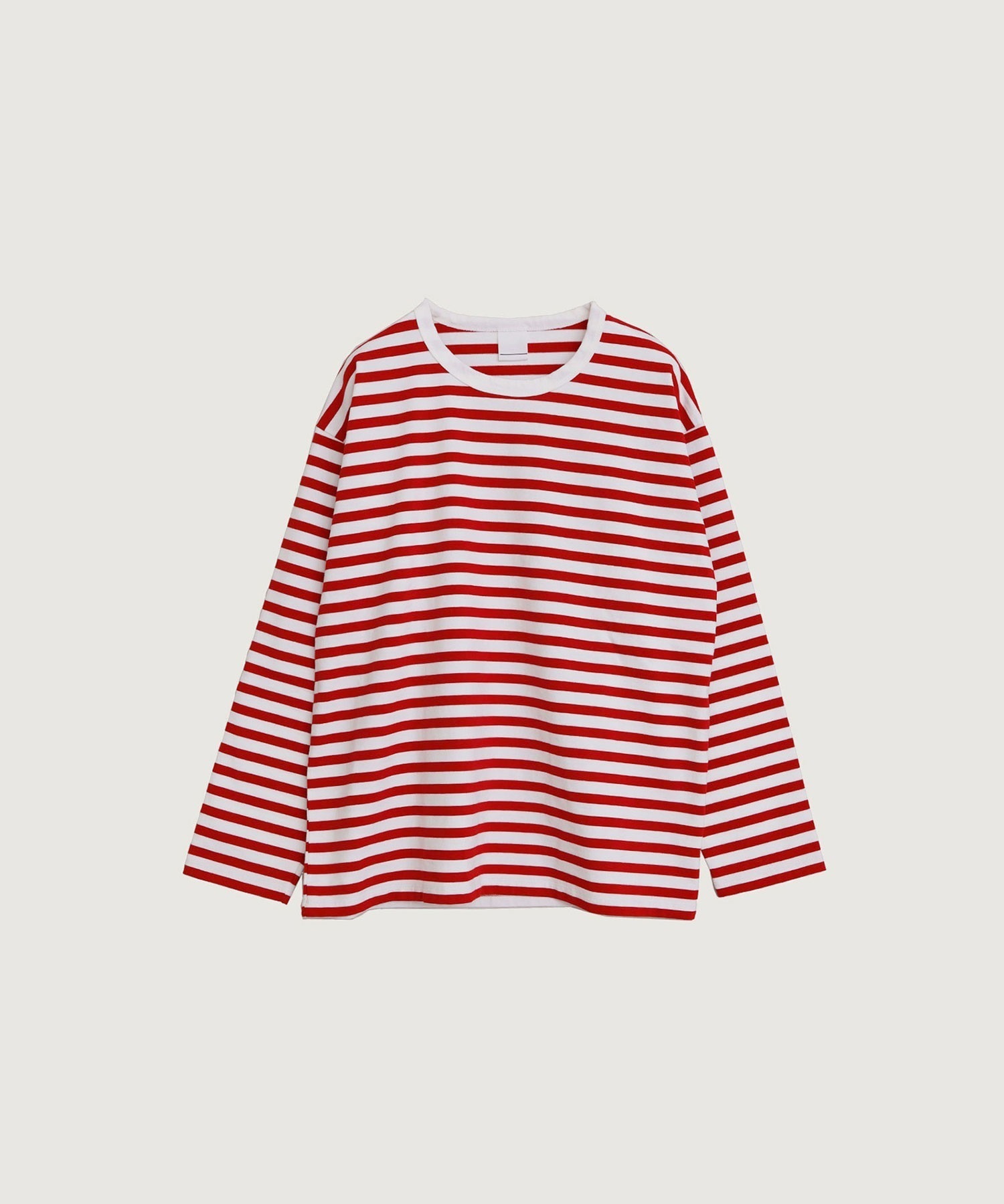 【予約販売】度詰めボーダー ビックシルエット ロンT