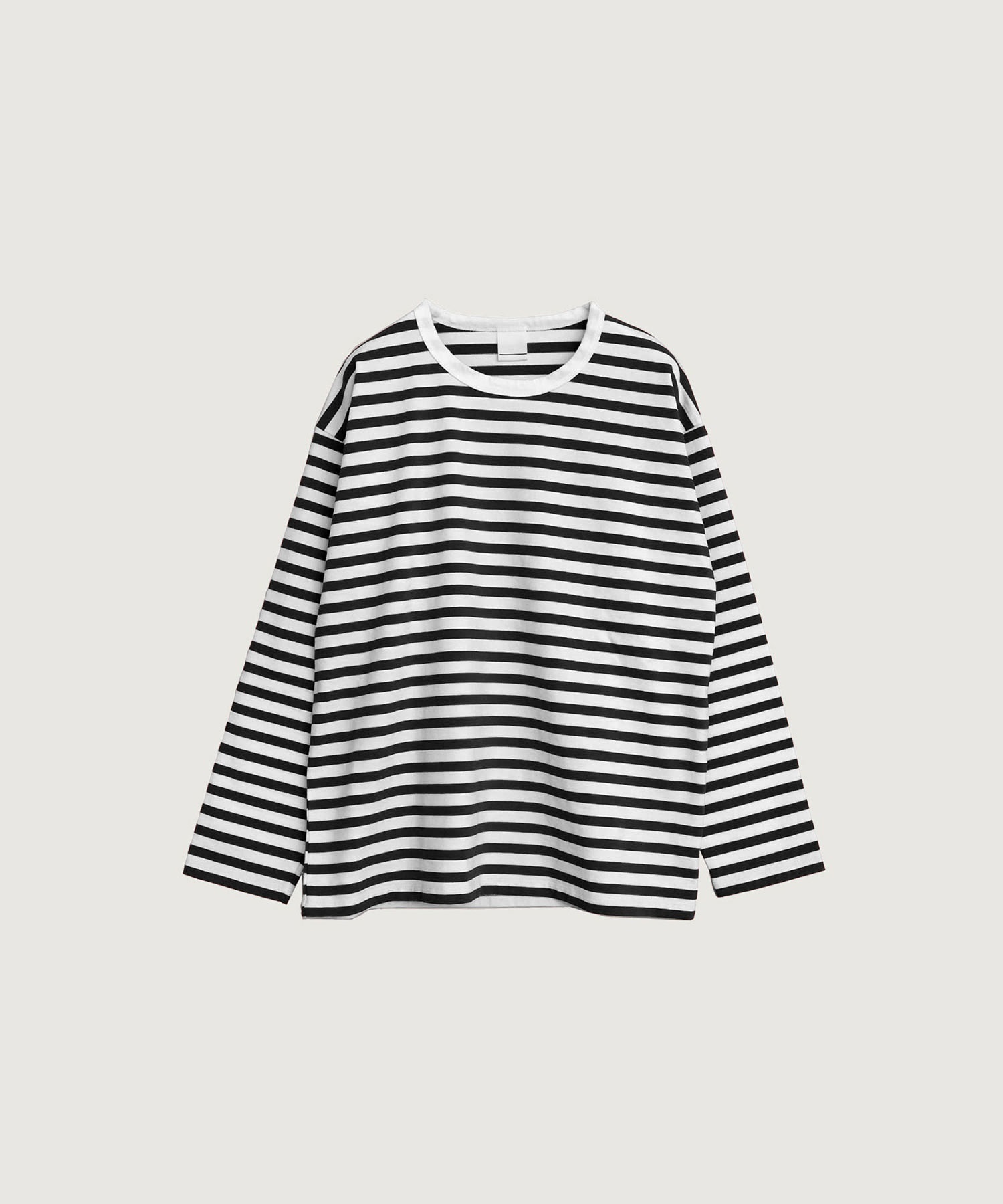 【予約販売】度詰めボーダー ビックシルエット ロンT