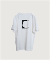 セミコーマ天竺 バックプリント Tシャツ(シロ-F)