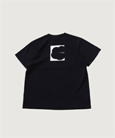 セミコーマ天竺 バックプリント Tシャツ(クロ-F)