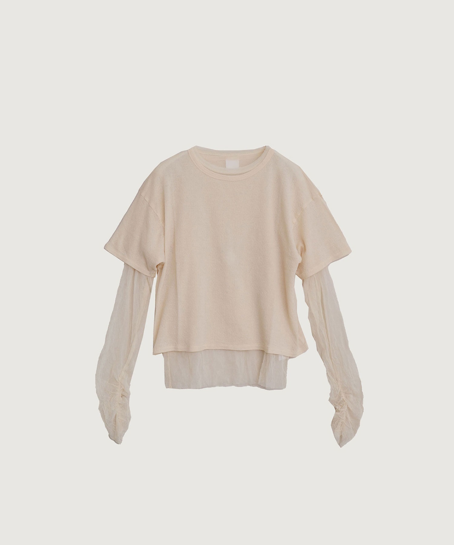 【予約販売】ヨウリュウジャカード チュールセット半袖 プルオーバー