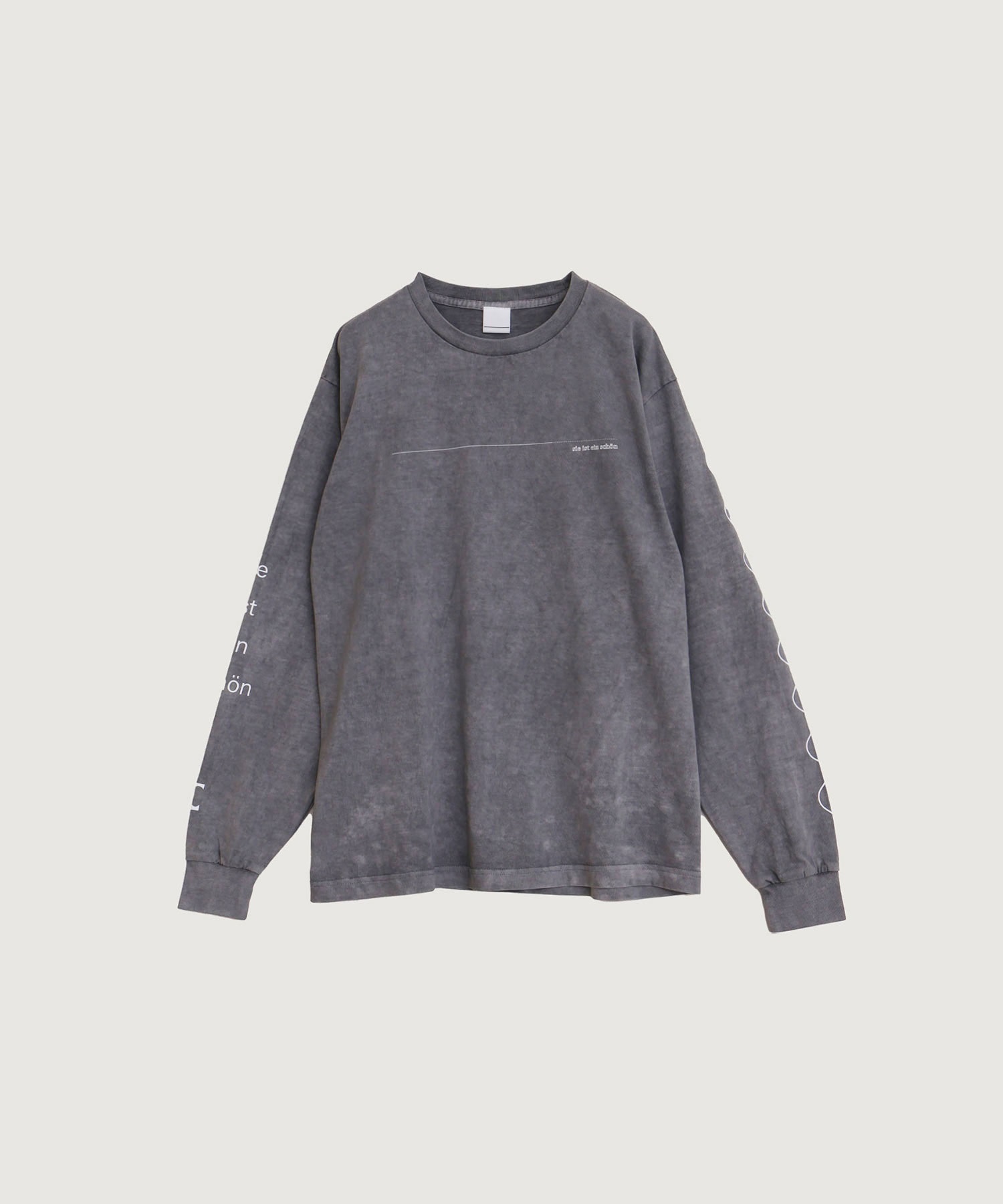 【予約販売】コンパクトコーマ天竺 プリントピグメント ロンＴ