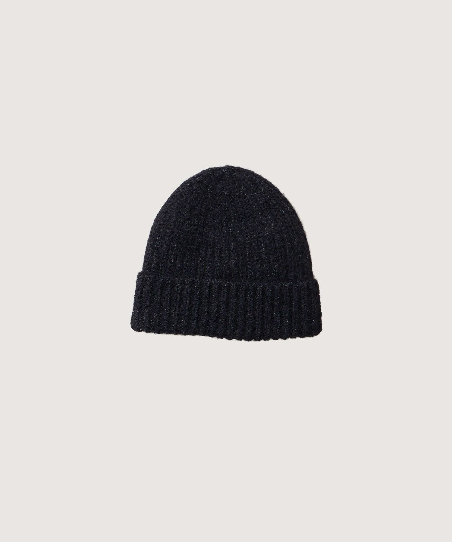 ナイロンリリーヤーン モヘア ニット帽(クロ-F)