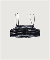 【予約販売】テープヤーンループ刺繍 ビスチェ(クロ-F)