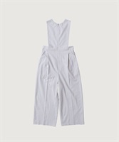 ●強撚ボイルラチネ ハイウエストオールインワン(グレー-F)