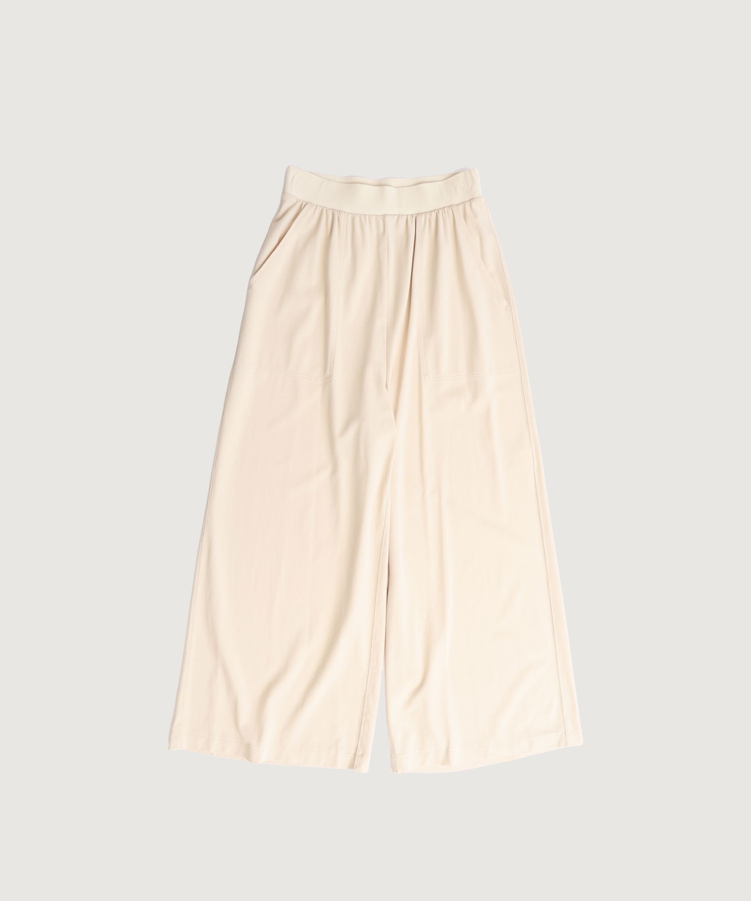 強撚スムース ワイドパンツ