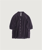 Cotton cupra washer Daisy blouse(クロ-F)