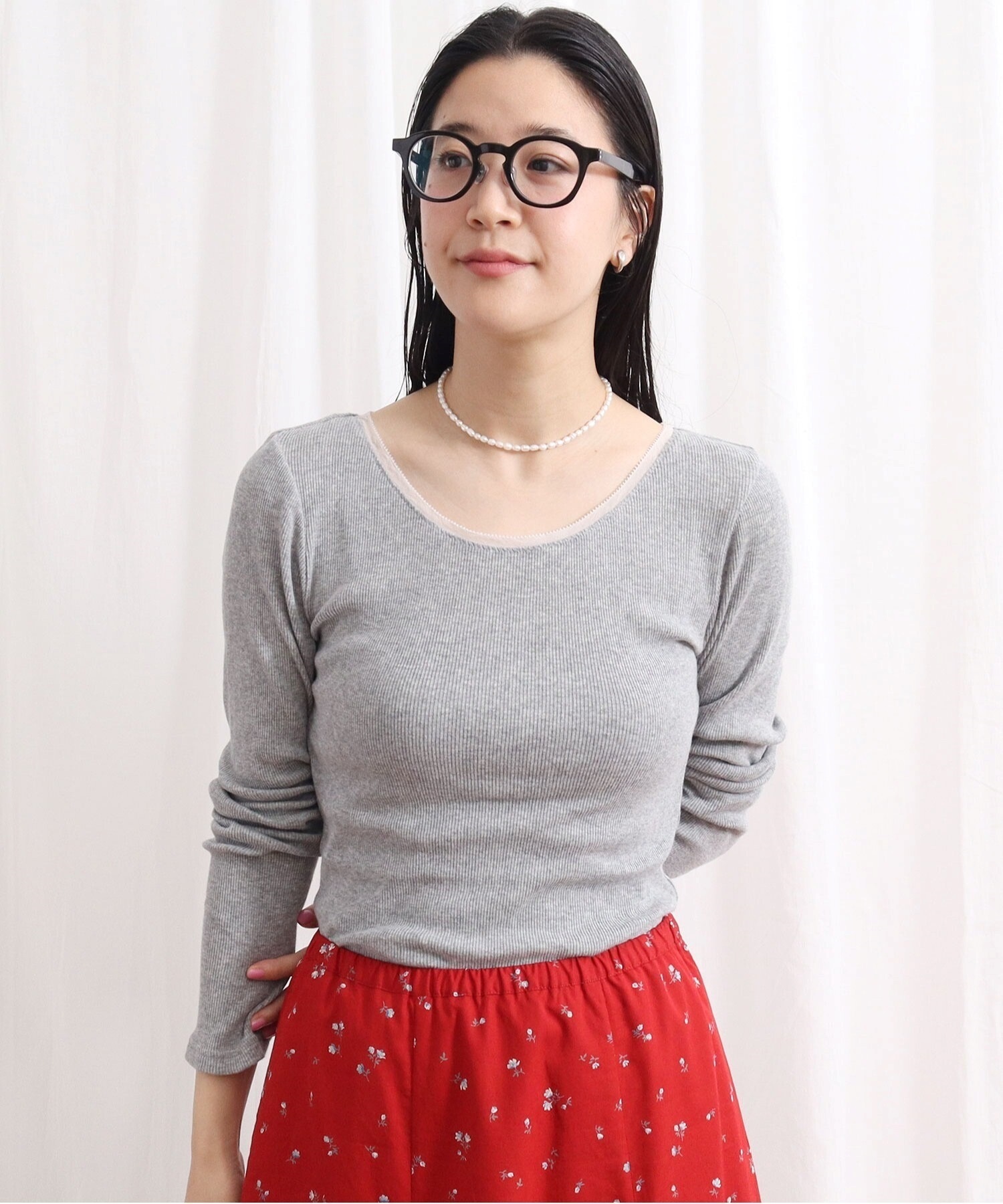 ジンバテレコ　ロングスリーブ プルオーバー