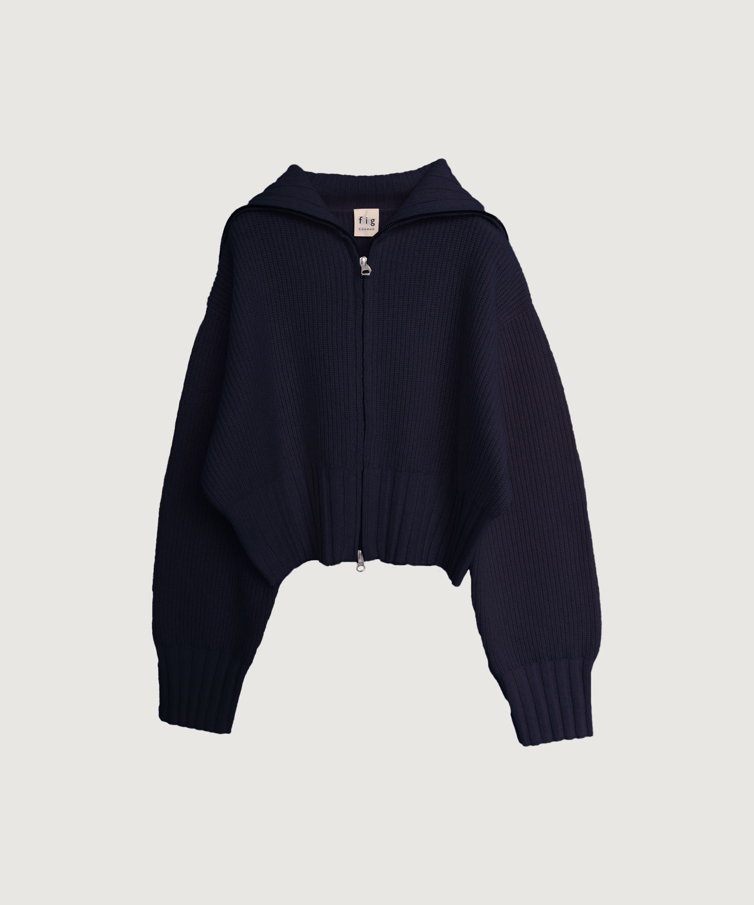 【予約販売】AIR WOOL zip cardigan