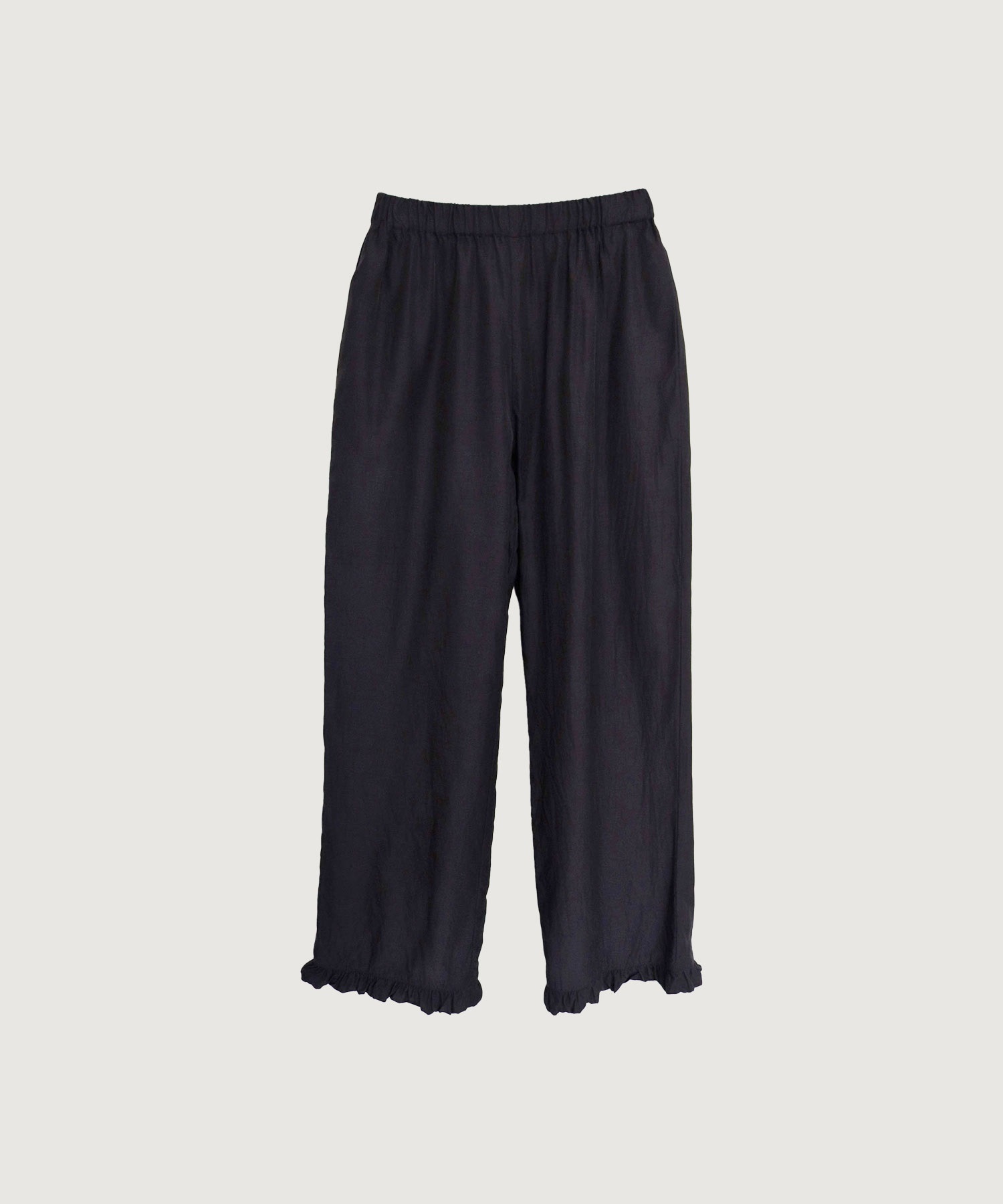 【予約販売】CottonCupra twill pants(クロ-F)