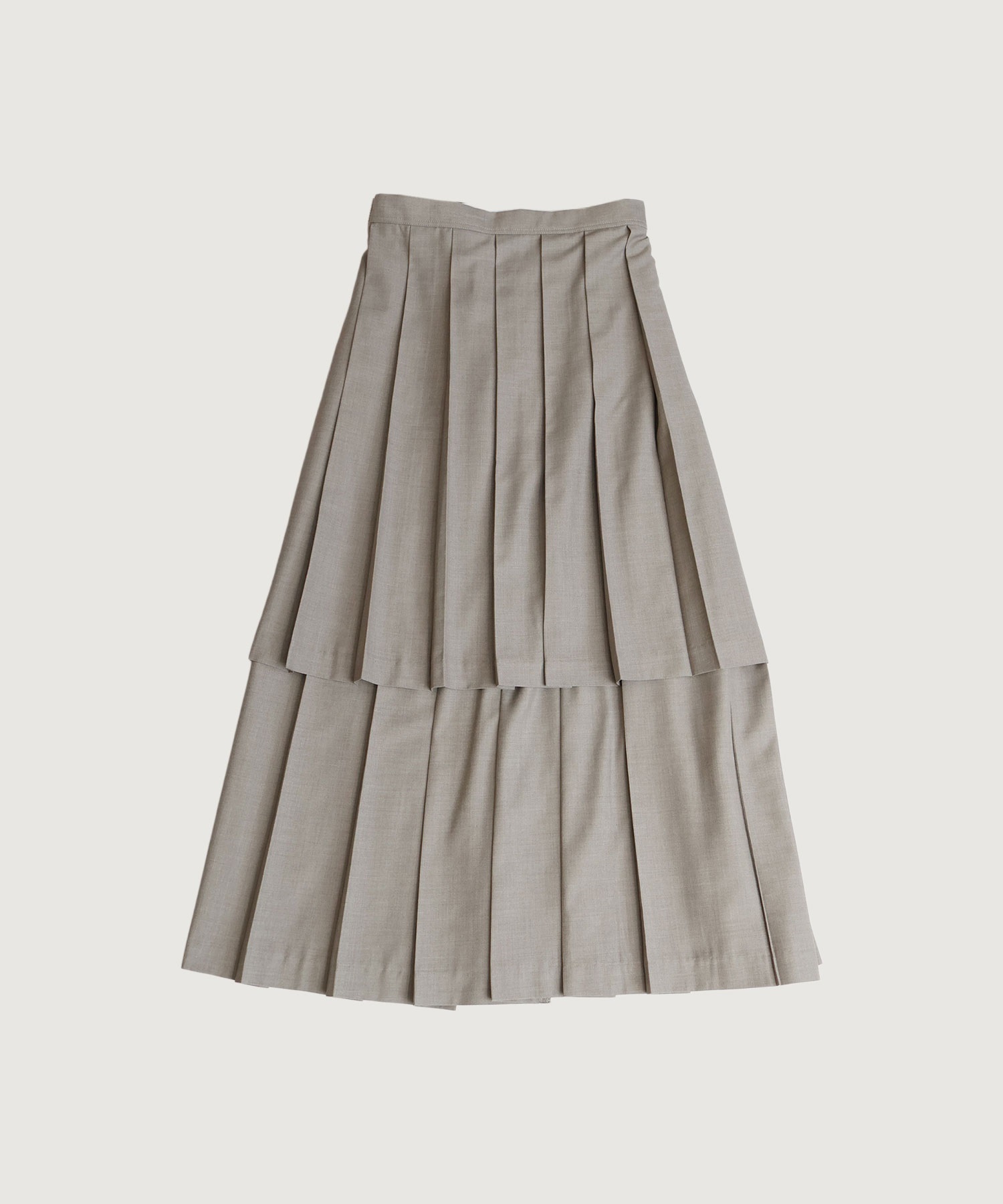 apron pleats skirt