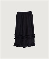 【予約販売】CottonCupra twill skirt(クロ-F)