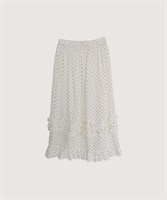 【予約販売】CottonCupra twill skirt(ドット-F)