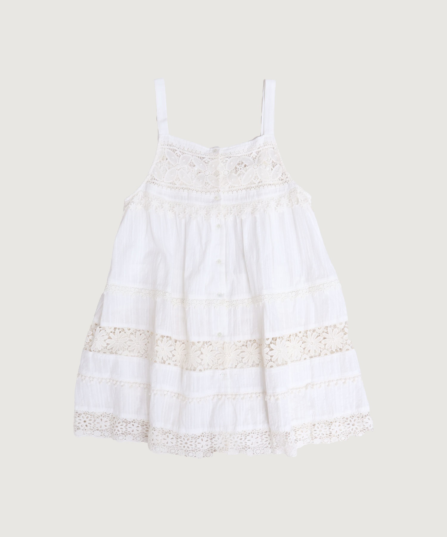 【予約販売】つぎはぎレース パッチワークキャミブラウス