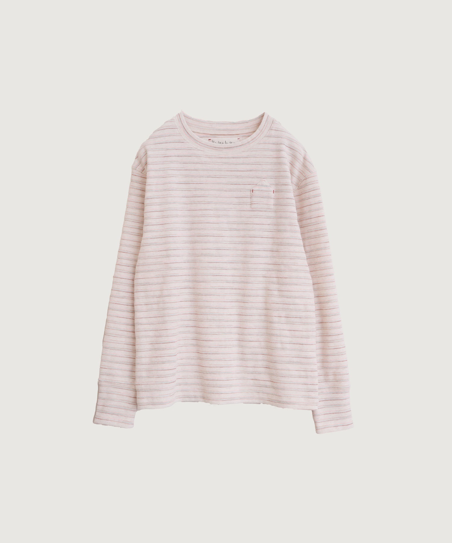 ちいさなポケットのワッフルプルオーバー