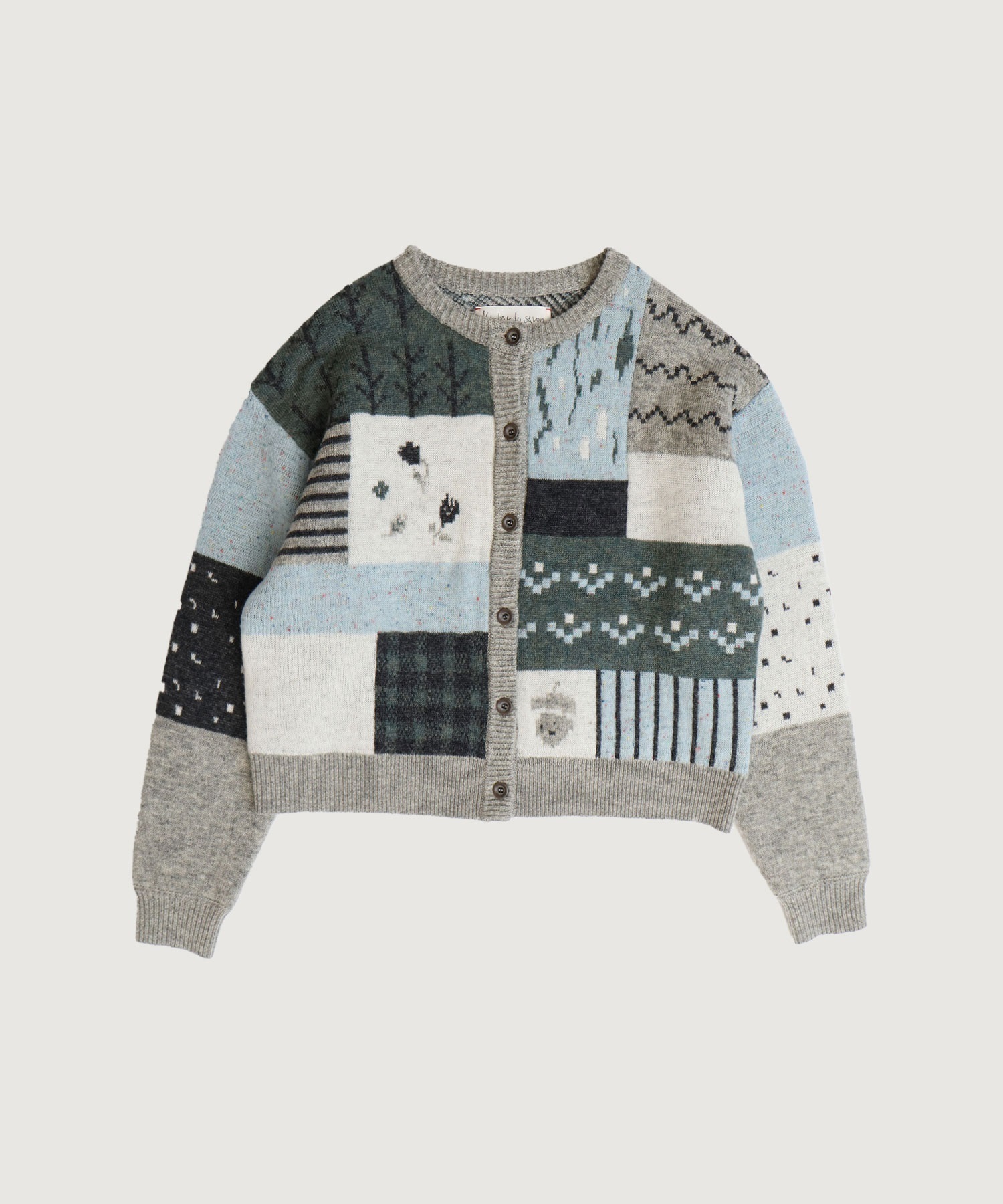 【予約販売】カラフルジャガードカーディガン