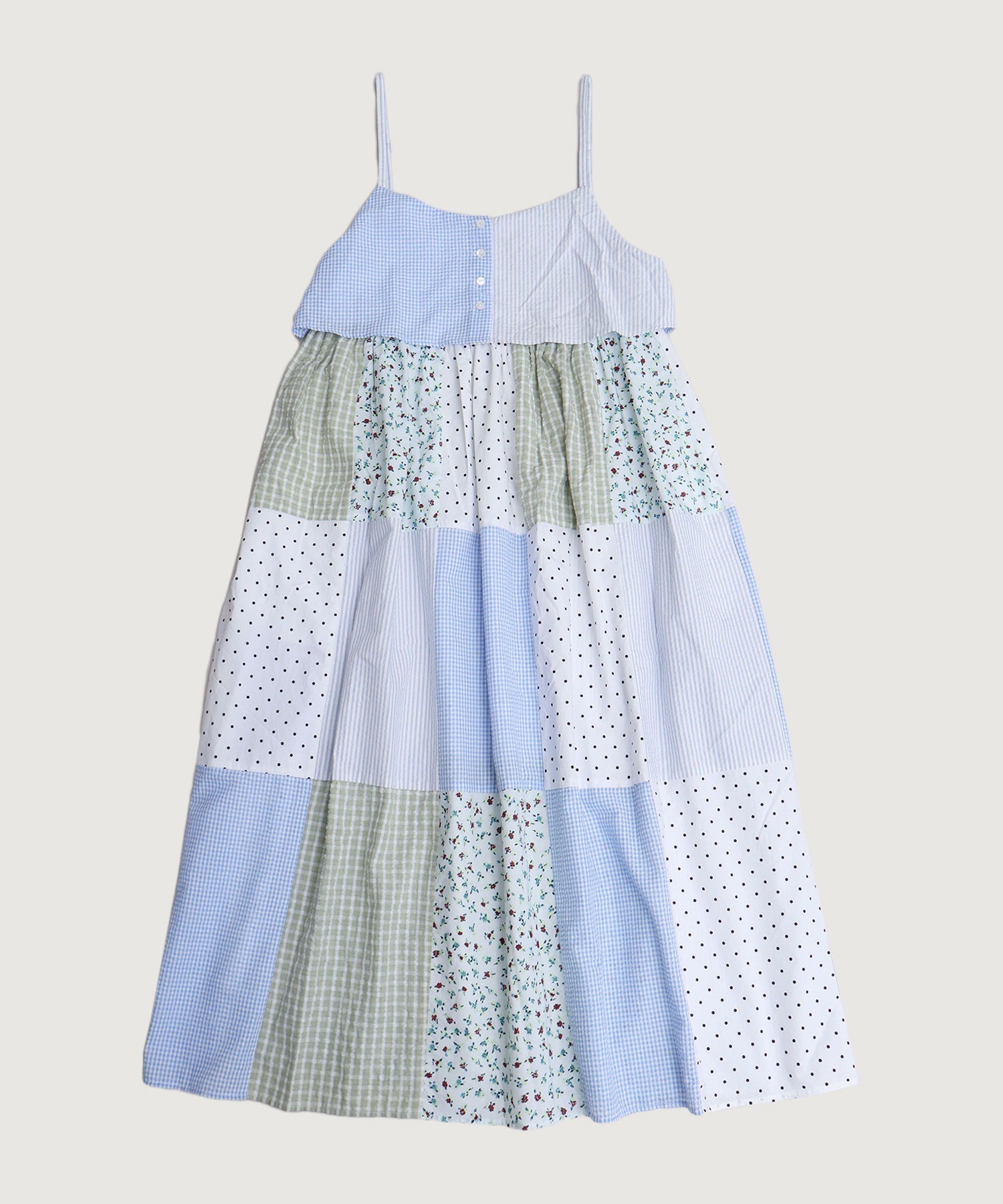 【予約販売】little garden パッチワークキャミワンピース