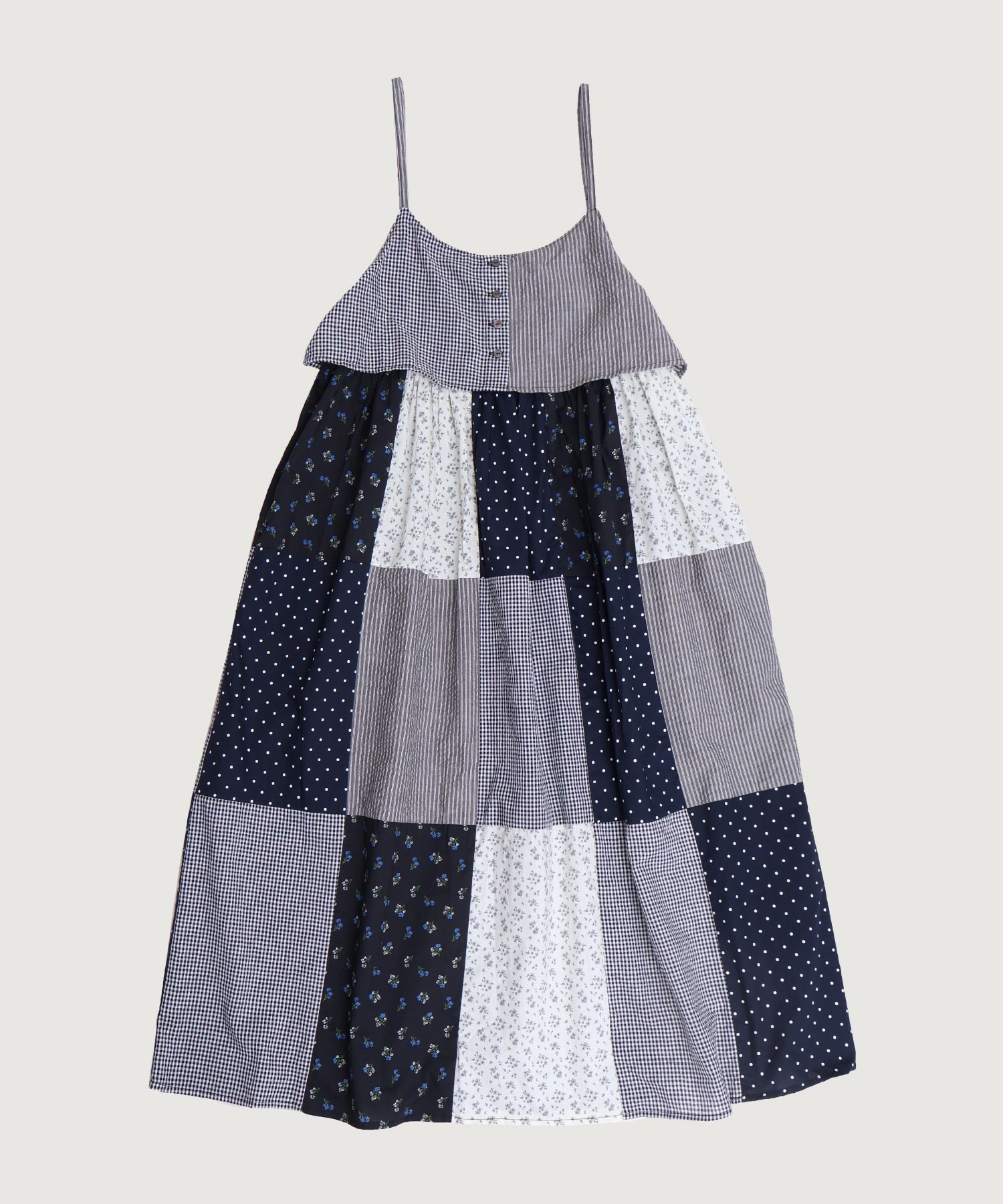 【予約販売】little garden パッチワークキャミワンピース
