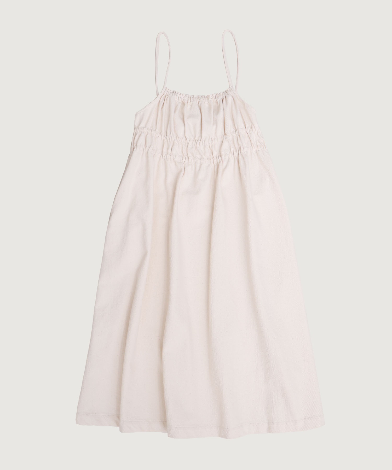 【予約販売】たゆたゆデニム キャミワンピース(キナリ-F)