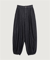 【予約販売】たゆたゆデニムパンツ(クロ-F)