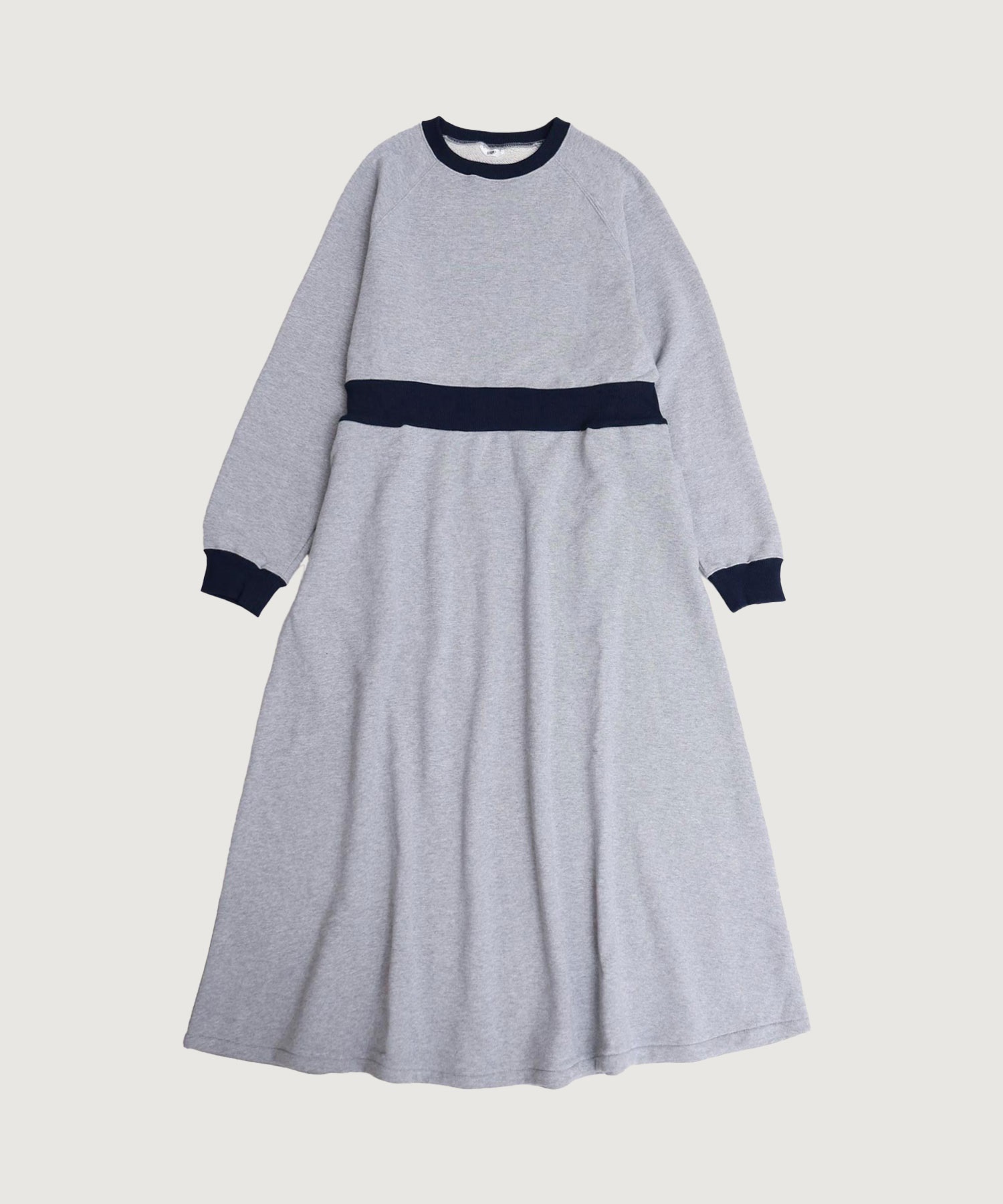 SWEAT RIB flare onepiece(グレー-F)