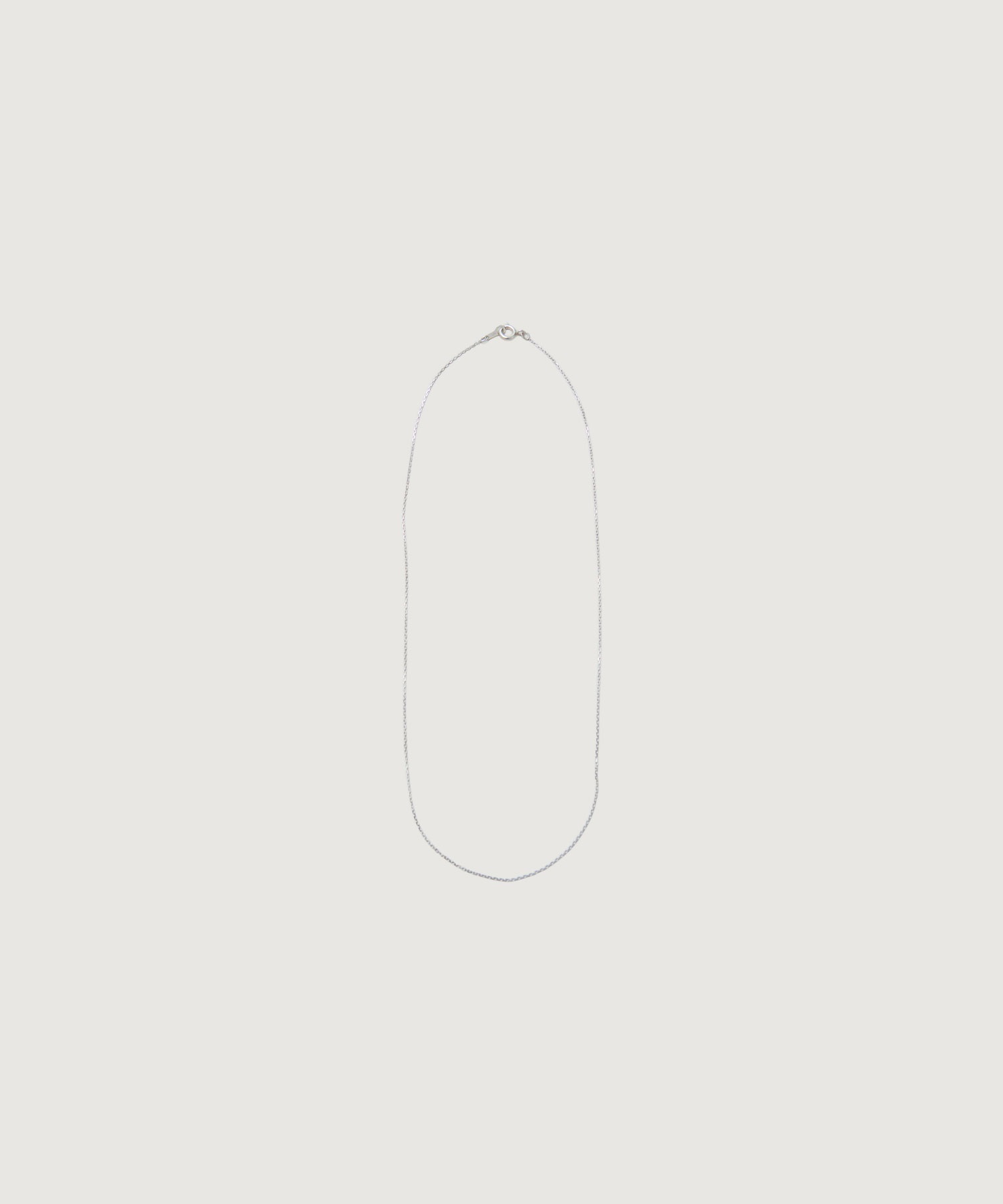 アズキチェーン SILVERショート ネックレス(シルバー-F)