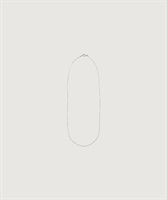 アズキチェーン SILVERショート ネックレス(シルバー-F)