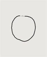 ガラスビーズ ショート ネックレス(クロ-F)