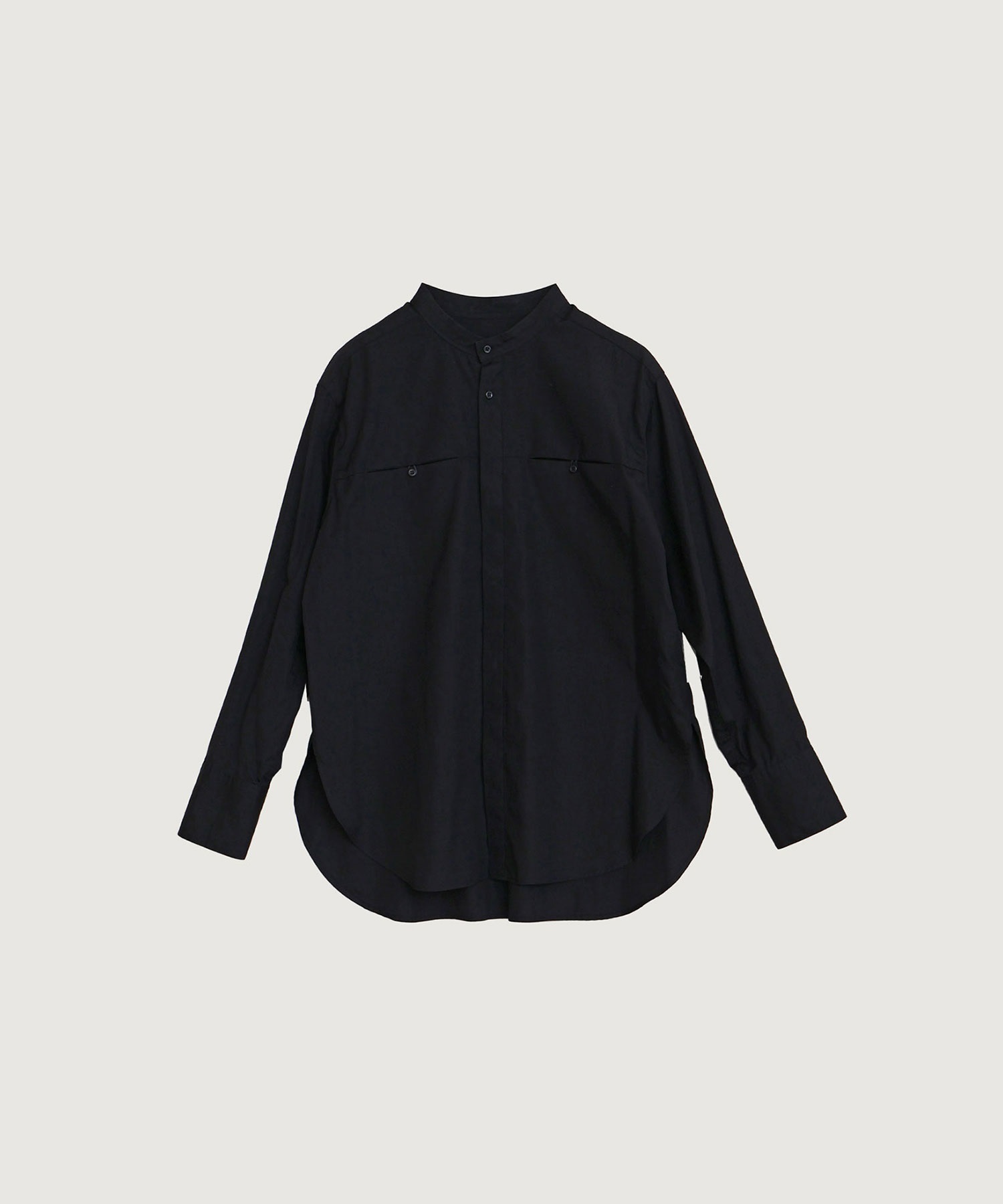 【予約販売】100/２ブロード スタンドカラー シャツ