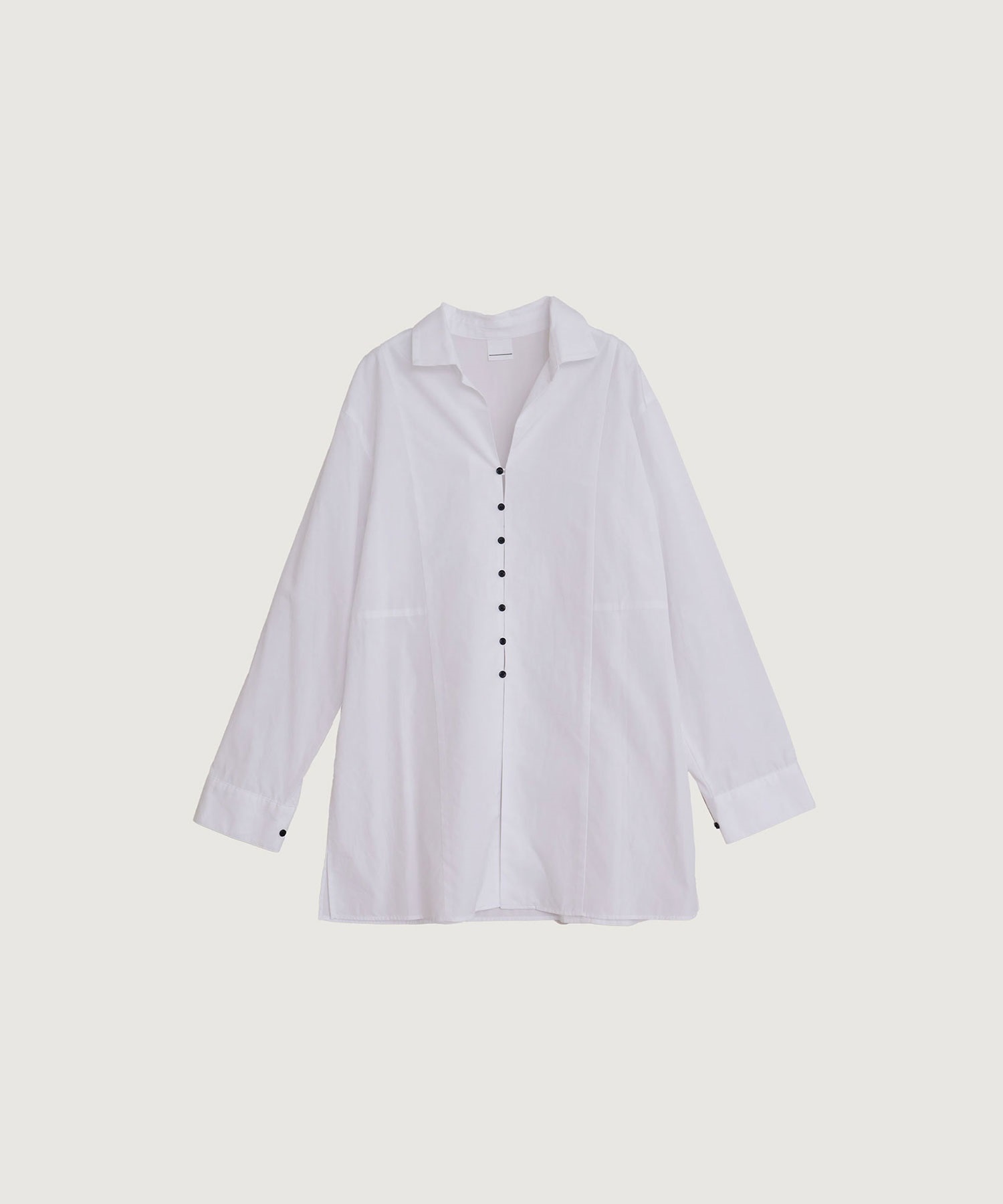 【予約販売】100/２ブロード レギュラーロング シャツ(シロ-F)