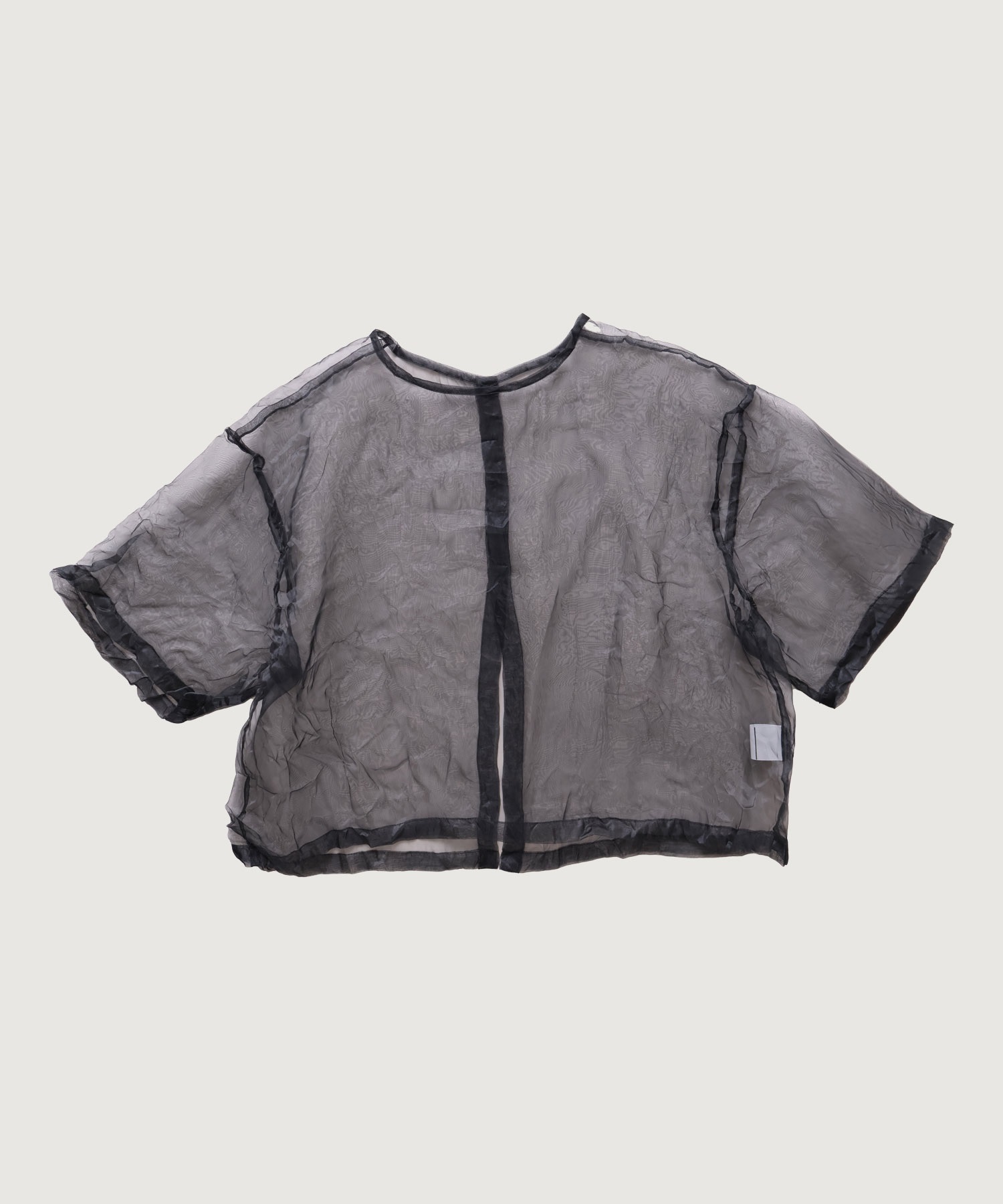 【予約販売】シャンブレーオーガンジーワッシャーちび ブラウス