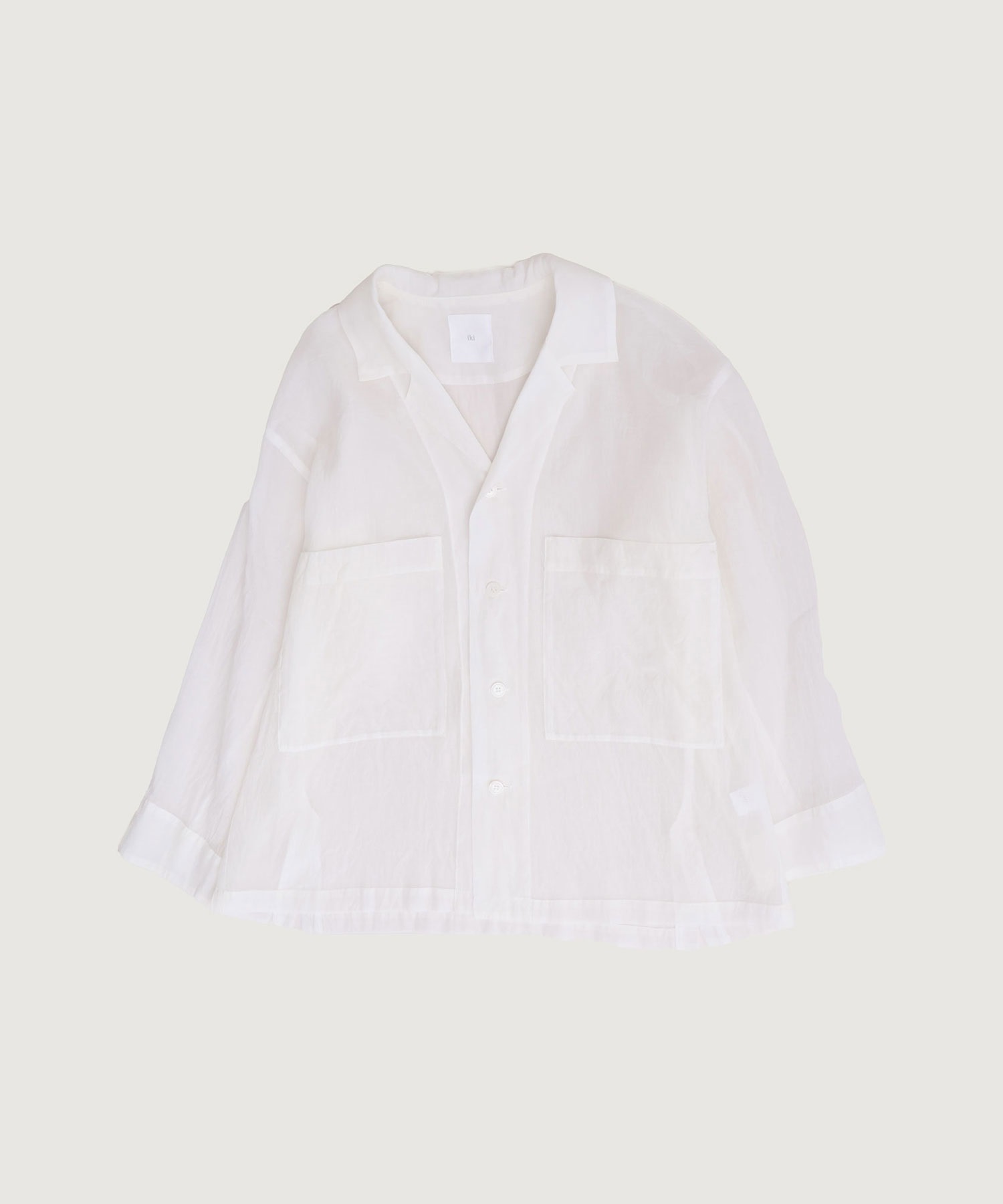 【予約販売】コットンシルクローン 開襟 シャツ