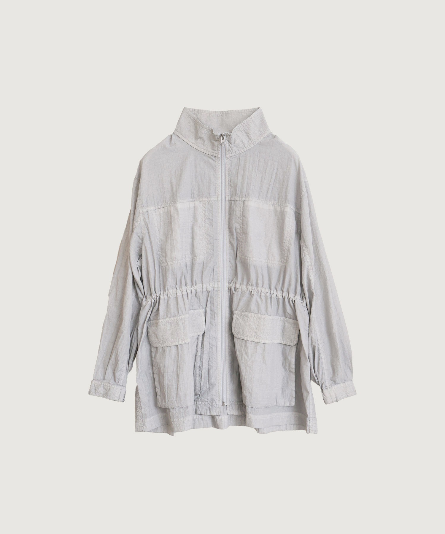 【予約販売】ナイロンタフタ顔料染め Ｗステッチミディアム ブルゾン