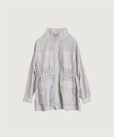 【予約販売】ナイロンタフタ顔料染め Ｗステッチミディアム ブルゾン(グレー-F)