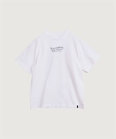 【予約販売】ファインジャージー天竺 ウェーブロゴ Tシャツ(シロ-F)