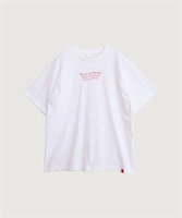 【予約販売】ファインジャージー天竺 ウェーブロゴ Tシャツ(アカ-F)