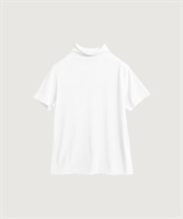 GV天竺 ハーフネック Tシャツ(シロ-F)