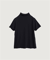 GV天竺 ハーフネック Tシャツ(クロ-F)