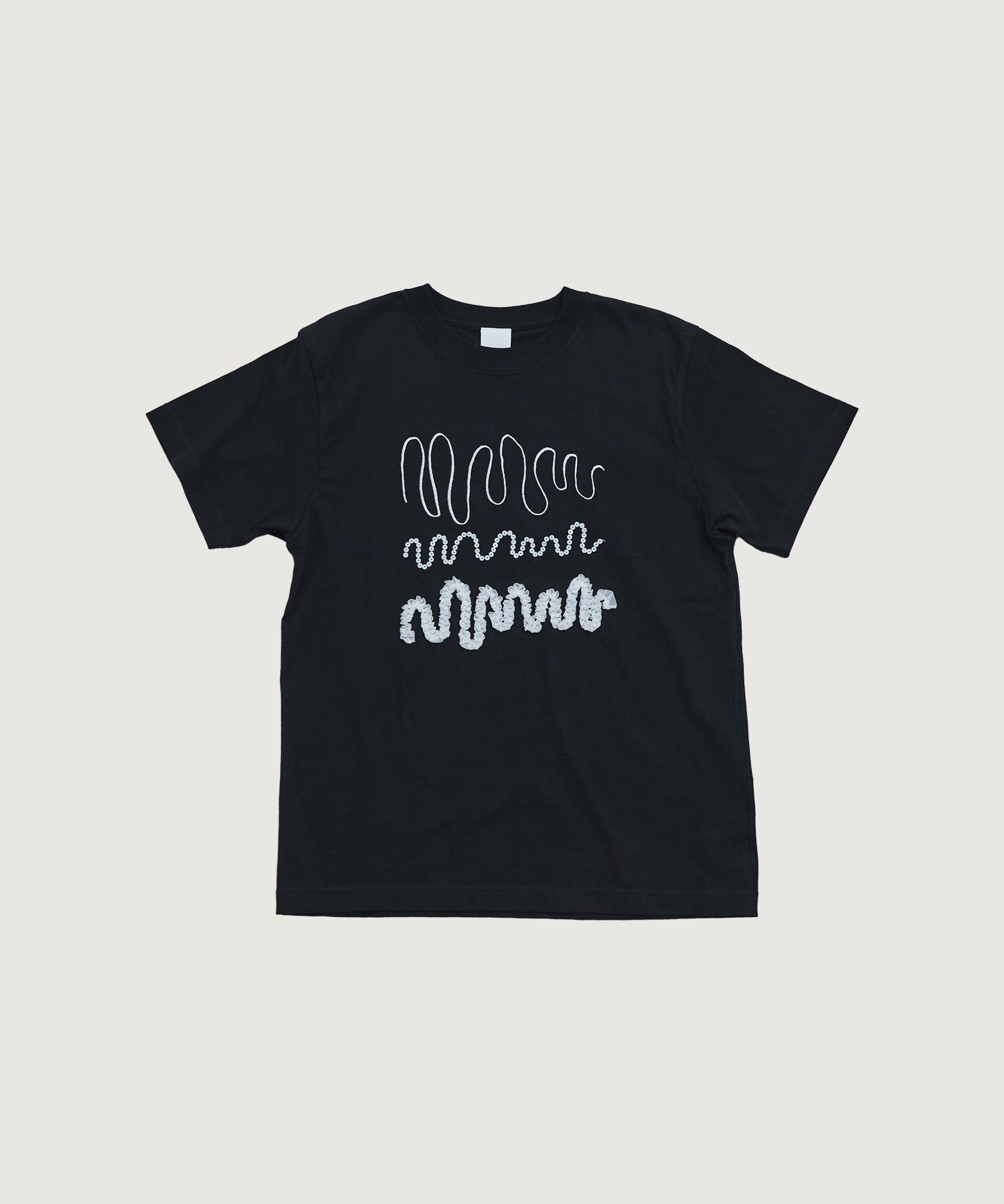 【限定】セミコーマ天竺 うねうね刺繍Tシャツ
