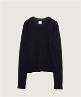 シアーテレコ 長袖プルオーバー(クロ-F)