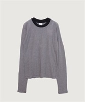 シアーテレコ 長袖プルオーバー(細ボーダー-F)