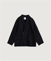 60ツイルコールドマーセ ルーズ ジャケット(クロ-F)