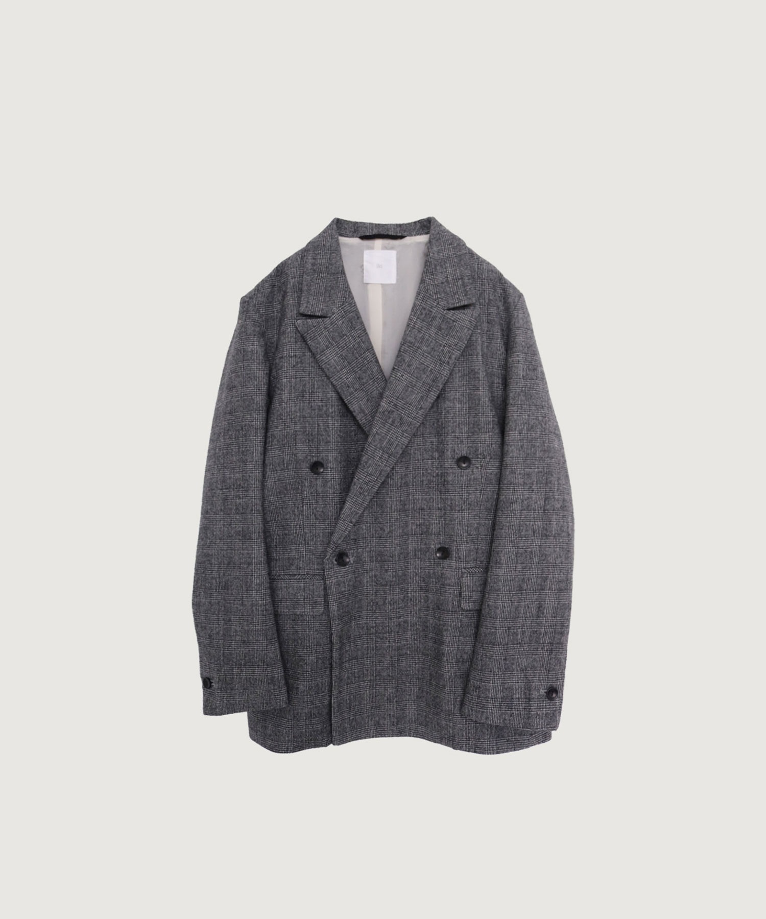 強縮ウール ダブルテーラード ジャケット