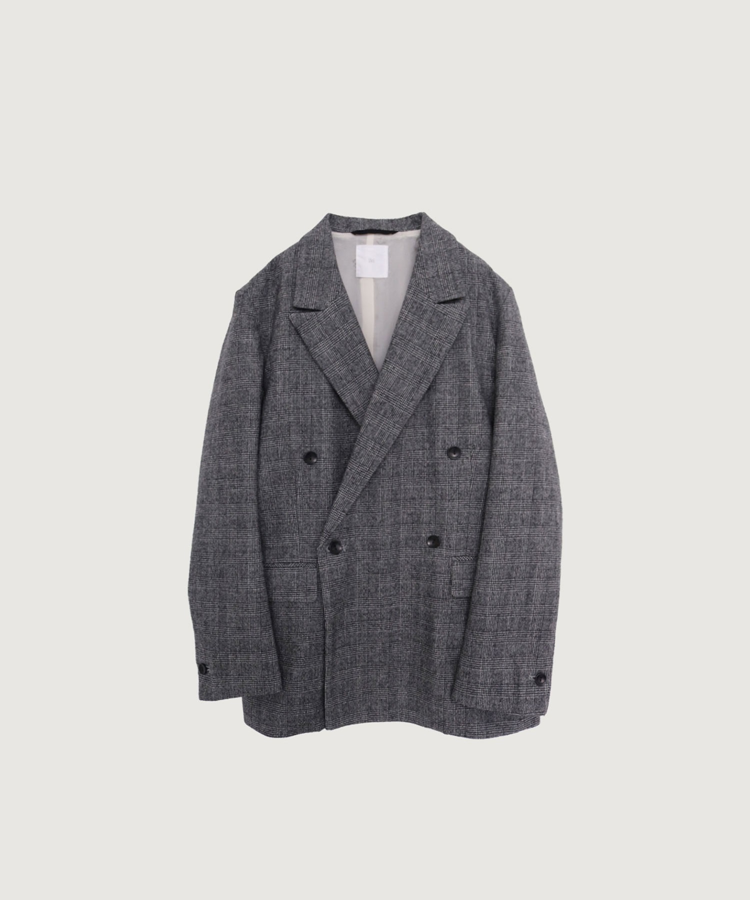 強縮ウール ダブルテーラード ジャケット