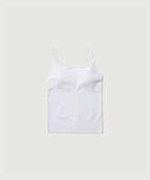 【予約販売】ナイロンレーヨン天竺 ブラキャミ プルオーバー(シロ-F)