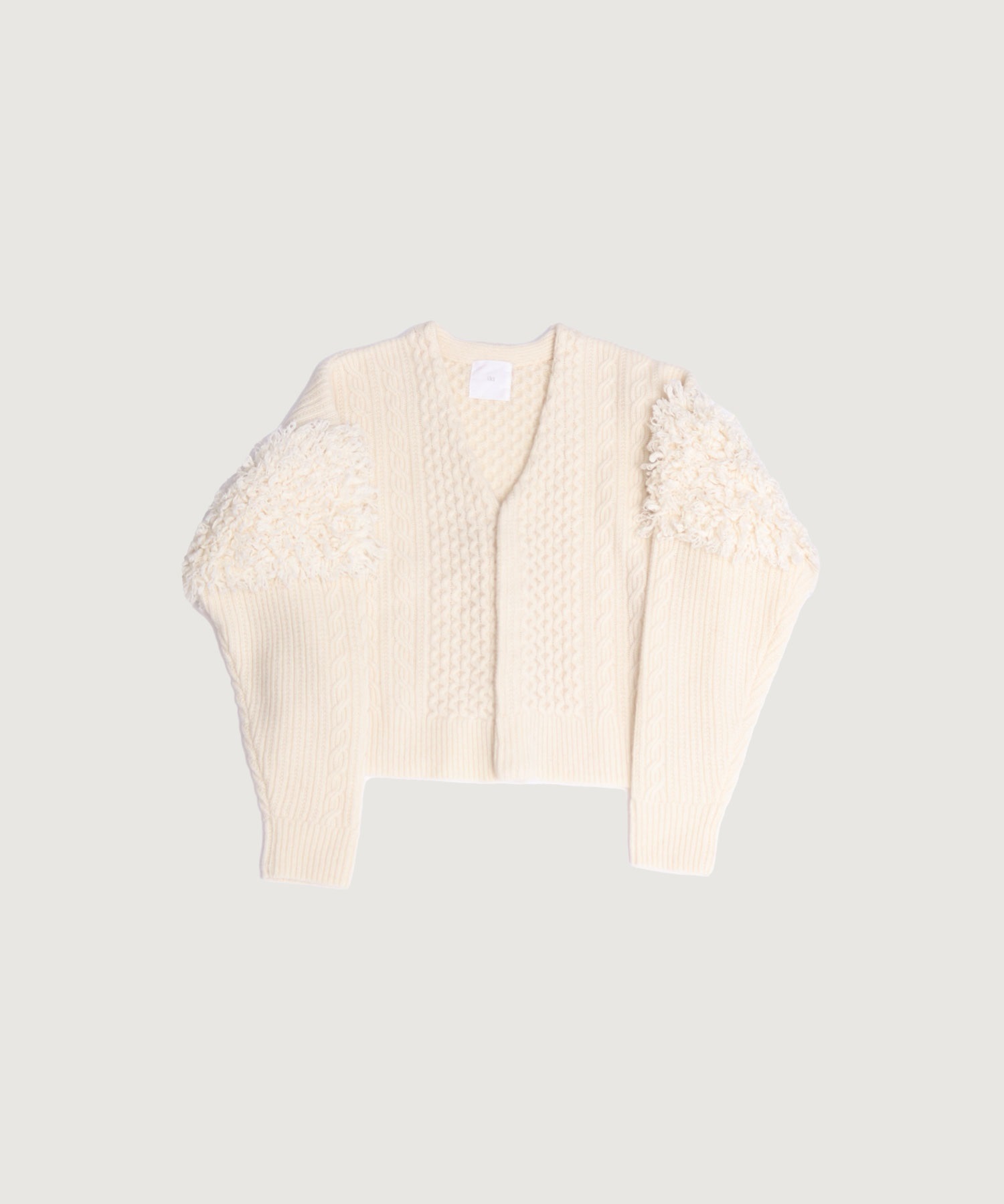 ループファー ショート カーディガン