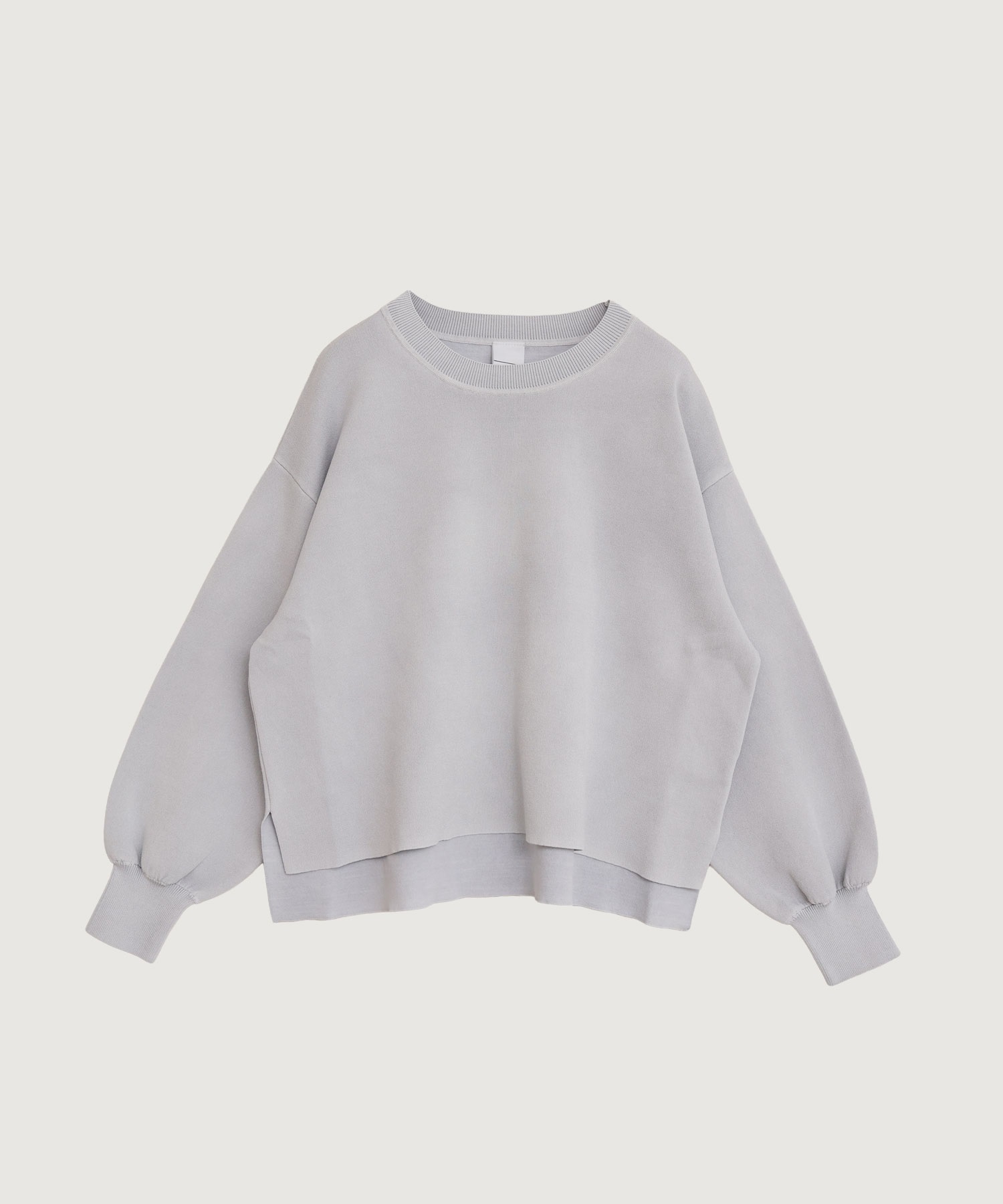 ハイブリットベンベルグリブ接結 ショート プルオーバー