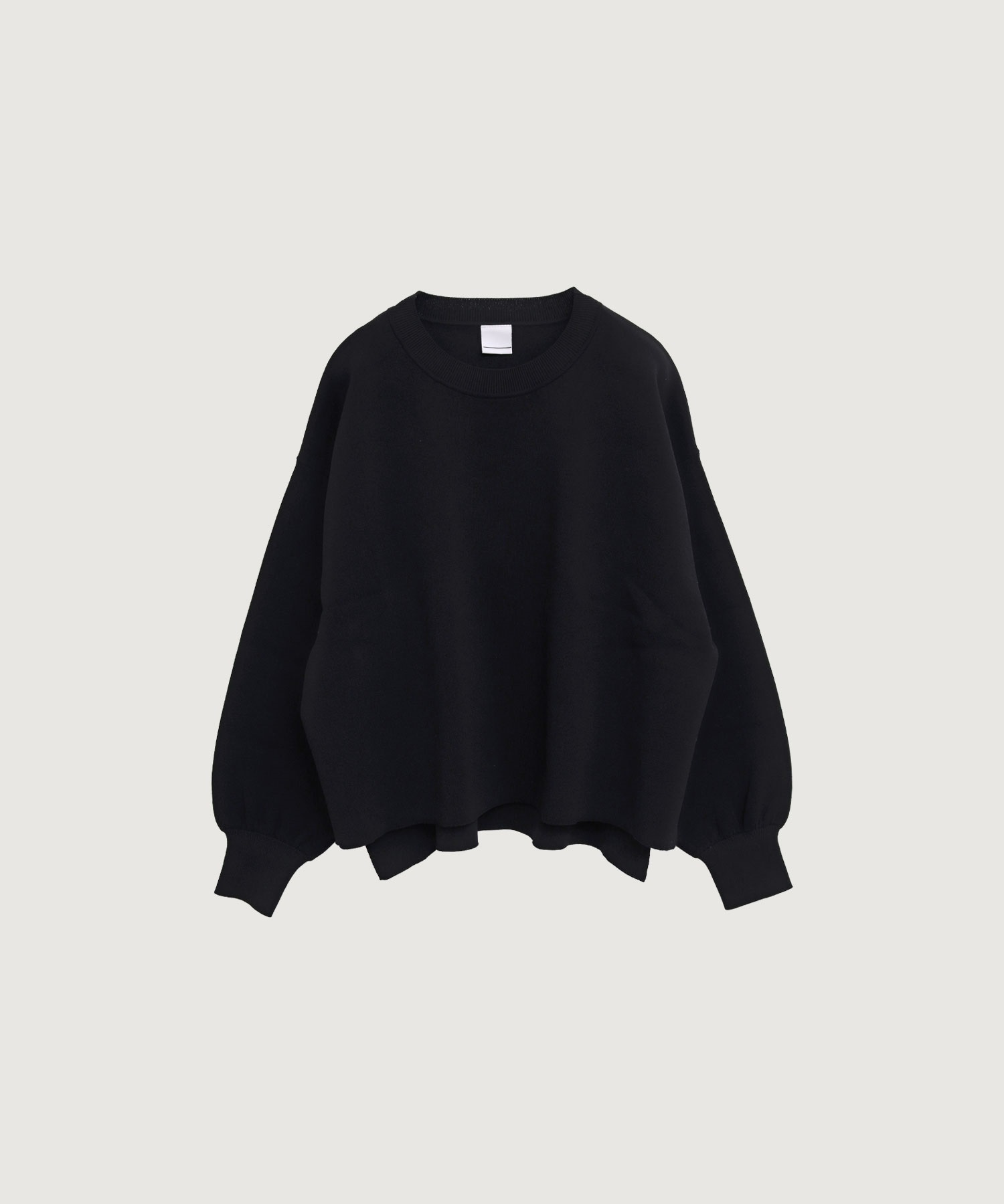 ハイブリットベンベルグリブ接結 ショート プルオーバー